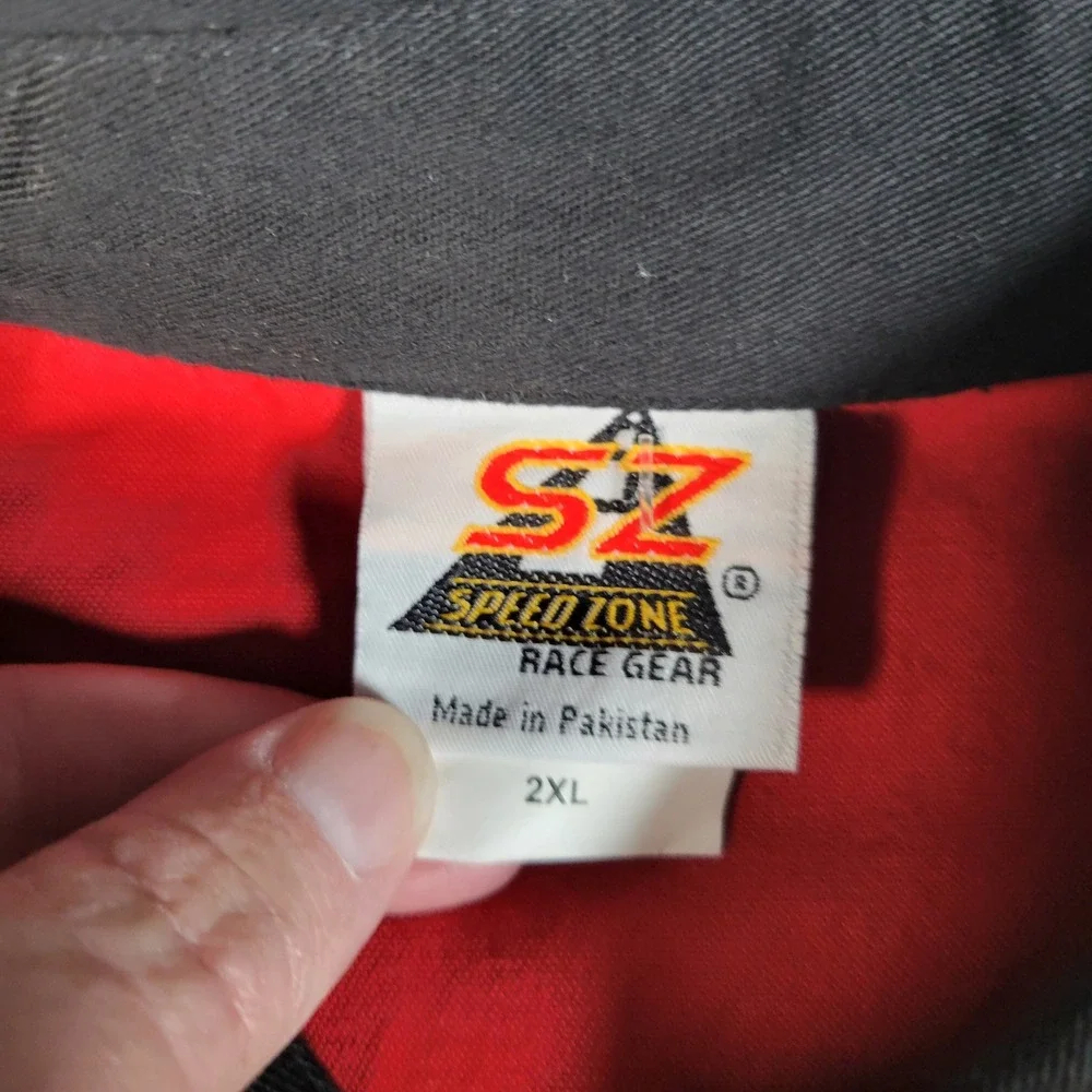 Speed Zone Race Gear Full Throttle Pulling Team Shirt Mens 2XL Red Black Racing - Picture 3 of 10